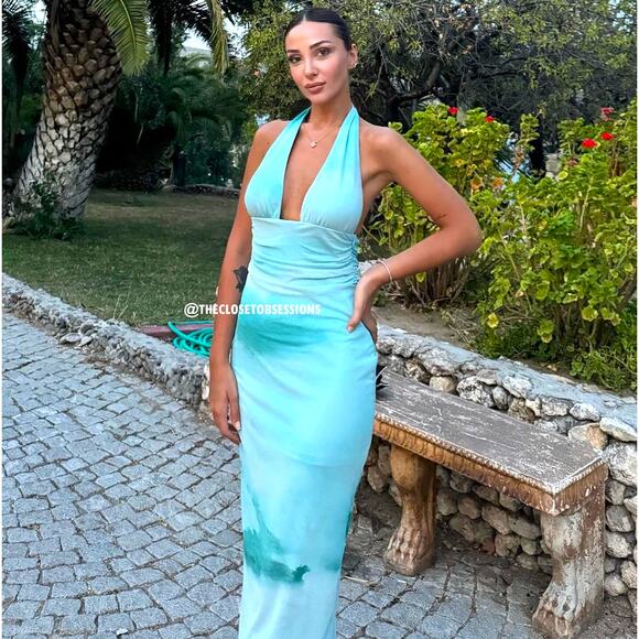 ZARA BLOGGER FAVE!!! Halter Midi Dress NWT - Picture 2 of 16